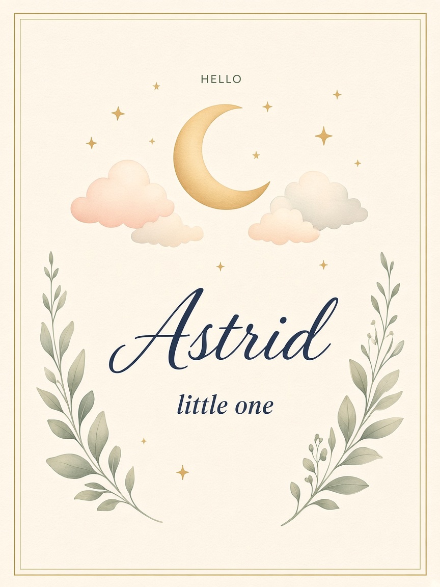 bn1 Hello Name print sample Astrid